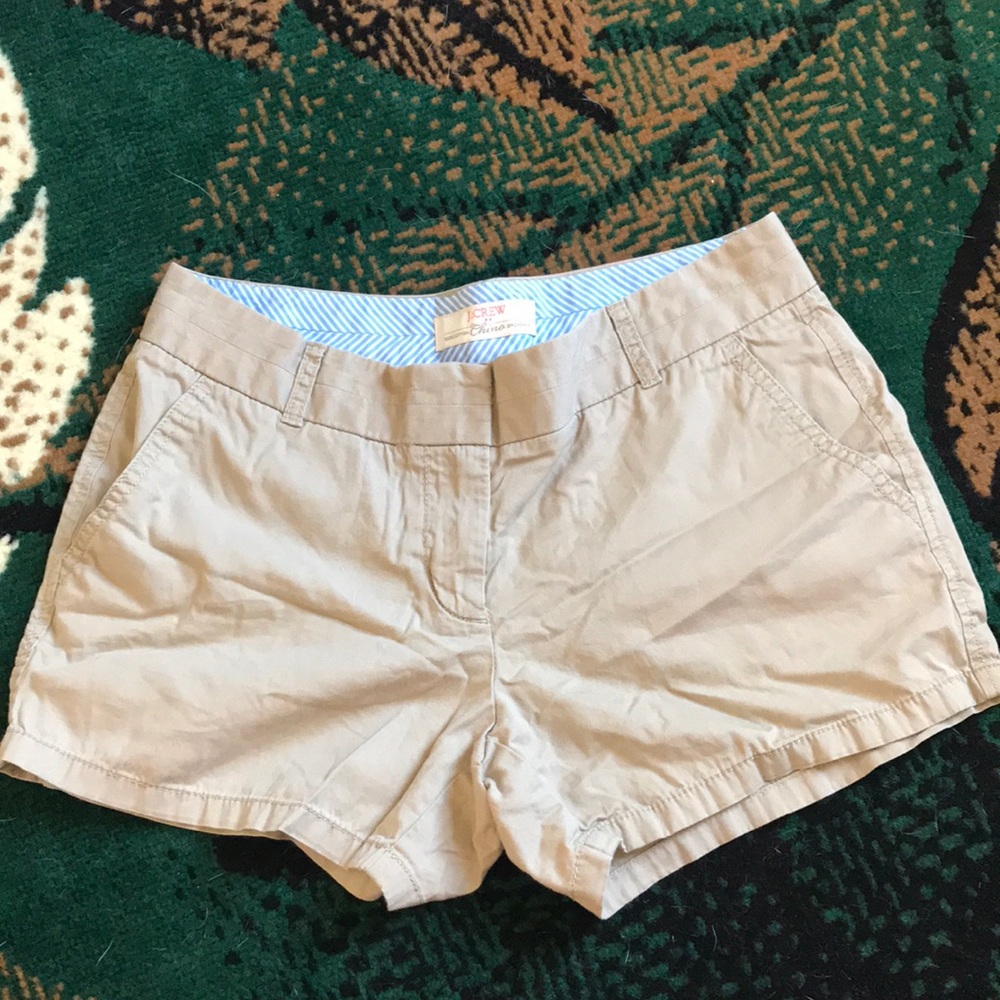 J. Crew Chino Beige Shorts Size 4